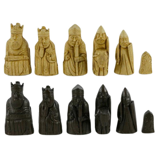 Chess Pieces: Stone Resin Isle of Lewis Chessmen - 3.5" King