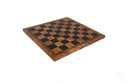 Chess Board: Old Map Design Faux Leather - 15.5"