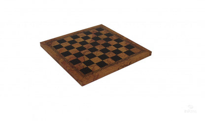 Chess Board: Old Map Design Faux Leather - 15.5"