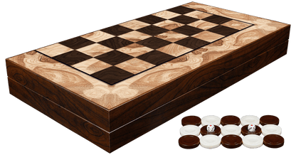 Backgammon Set: Elegant Ashwood Decoupage - 15"