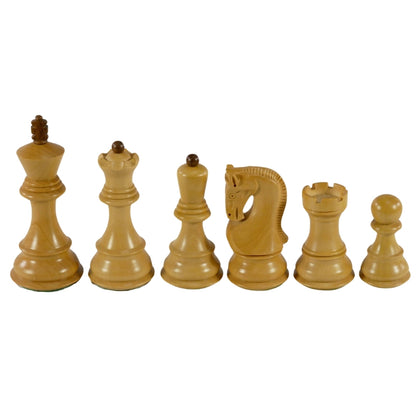 Chess Pieces: Sheesham & Boxwood with Opposite Tops - 3.75" King