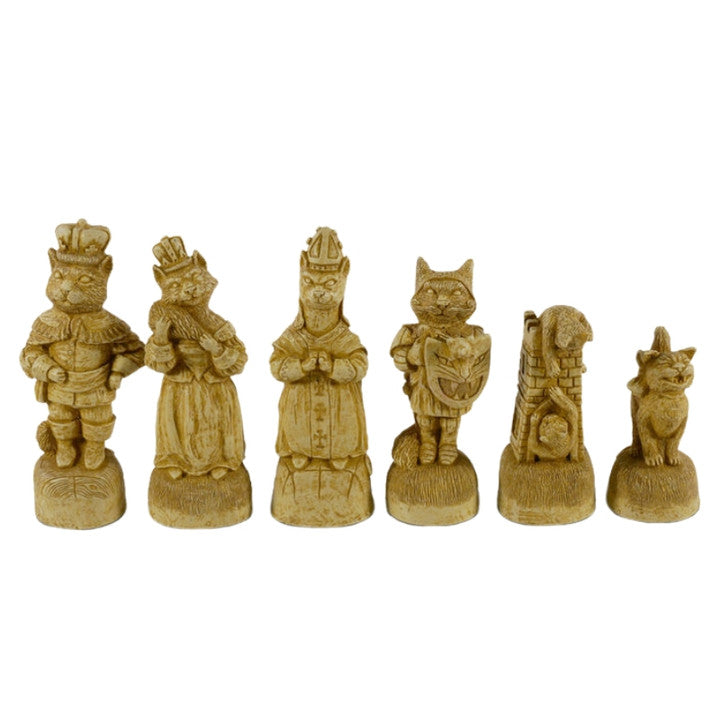 Chess Pieces: Cats vs. Dogs Chessmen - 4.5" King