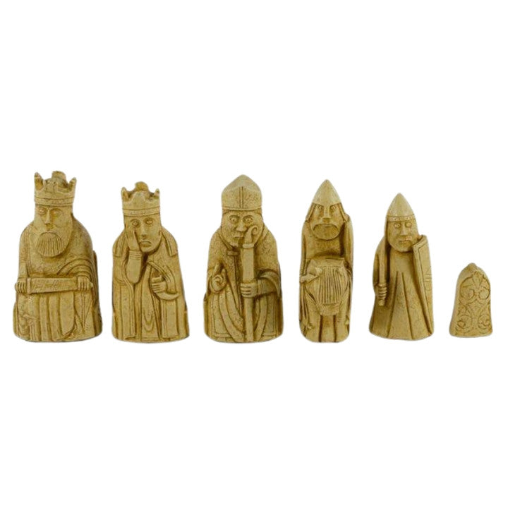 Chess Pieces: Stone Resin Isle of Lewis Chessmen - 3.5" King