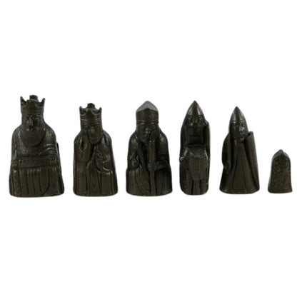 Chess Pieces: Stone Resin Isle of Lewis Chessmen - 3.5" King