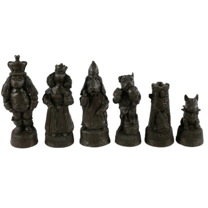 Chess Pieces: Cats vs. Dogs Chessmen - 4.5" King