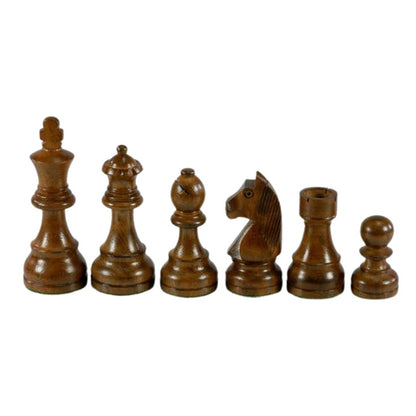 Chess Pieces: Acacia Wood German Knight - 3.75" King