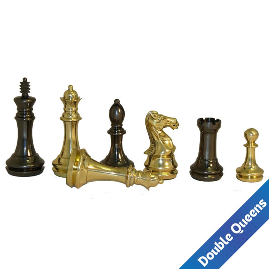 Chess Pieces: Solid Brass Chessmen - 4" King