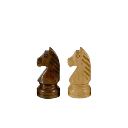 Chess Pieces: Acacia Wood German Knight - 3.75" King