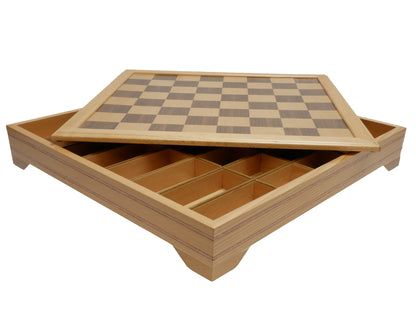 Chess Board: Beechwood Inlaid Chest - 18"