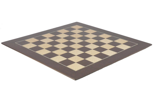 Chess Board: Beveled Base Walnut & Sycamore - 19.75"