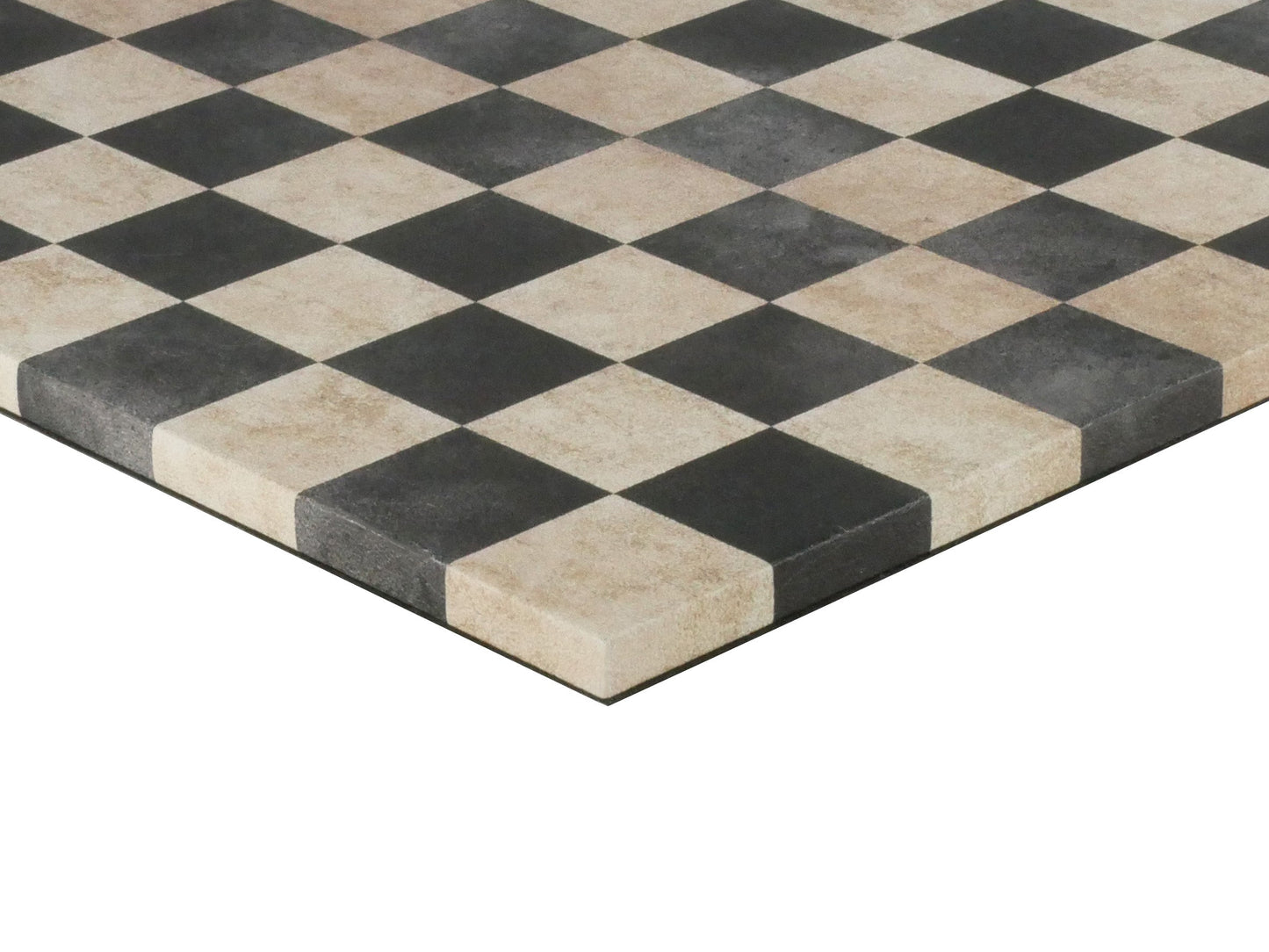 Chess Board: Blue & White Faux Leather - 14.5"