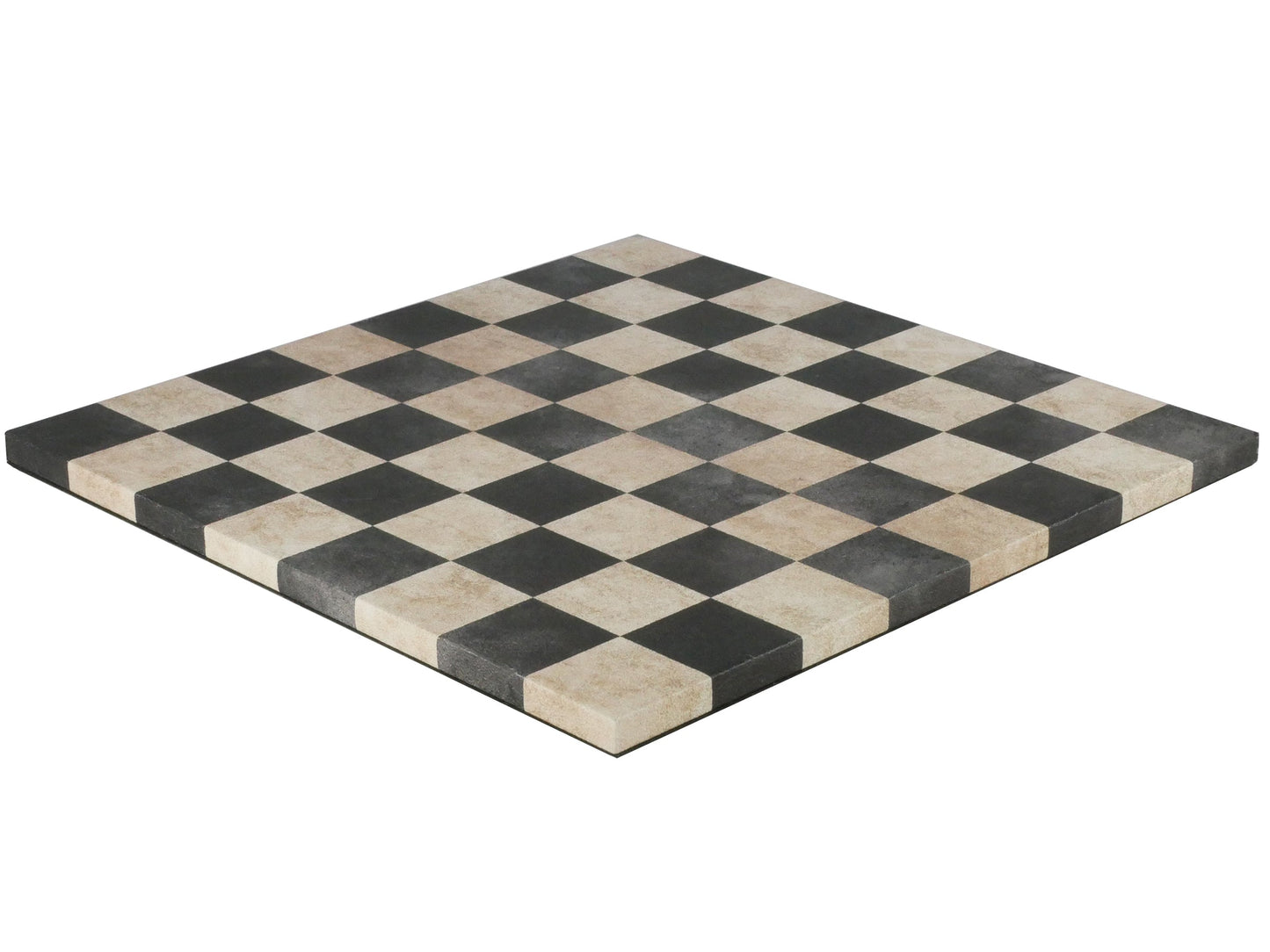 Chess Board: Blue & White Faux Leather - 14.5"