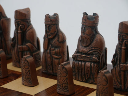 Chess Pieces: Silver & Copper Finish Isle of Lewis Chessmen - 3.5" King