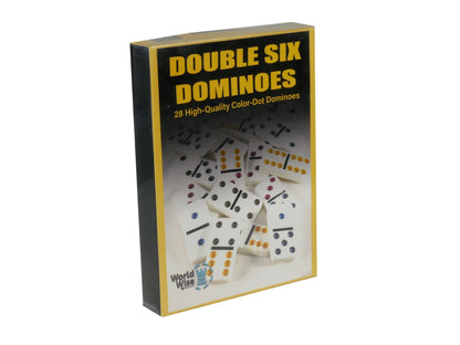 Dominoes: Vibrant Double Six White Dominoes