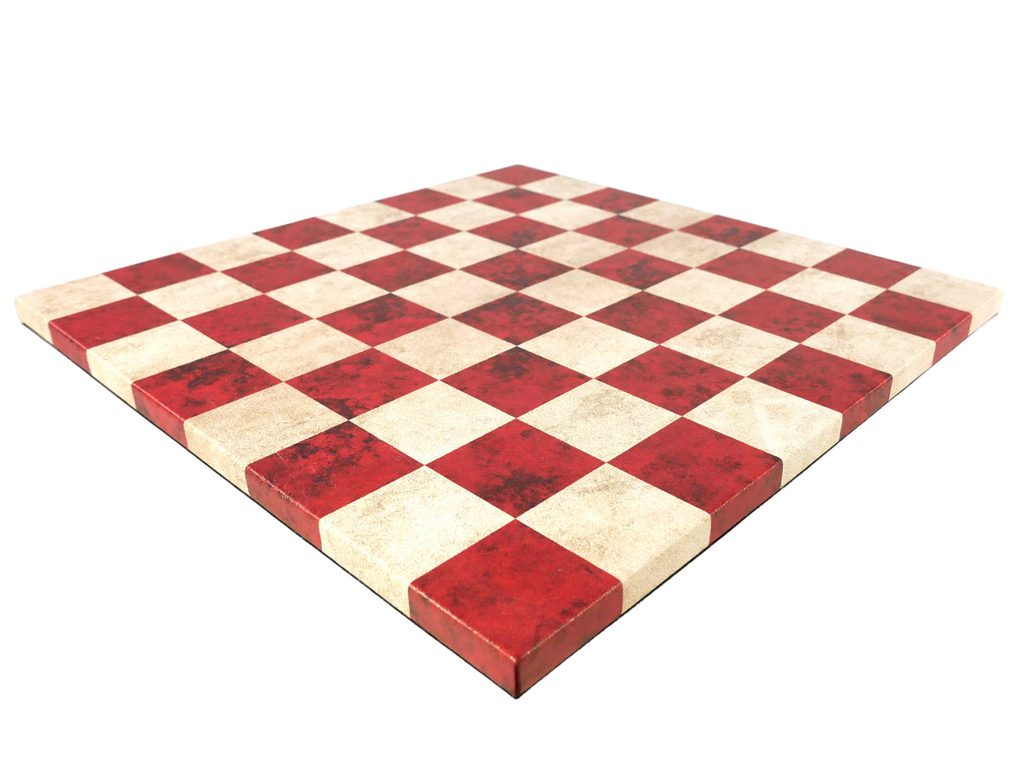 Chess Board: Blue & White Faux Leather - 14.5"