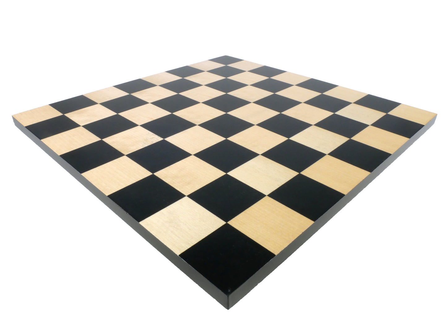 Chess Board: Black & Maple Veneer - 14"