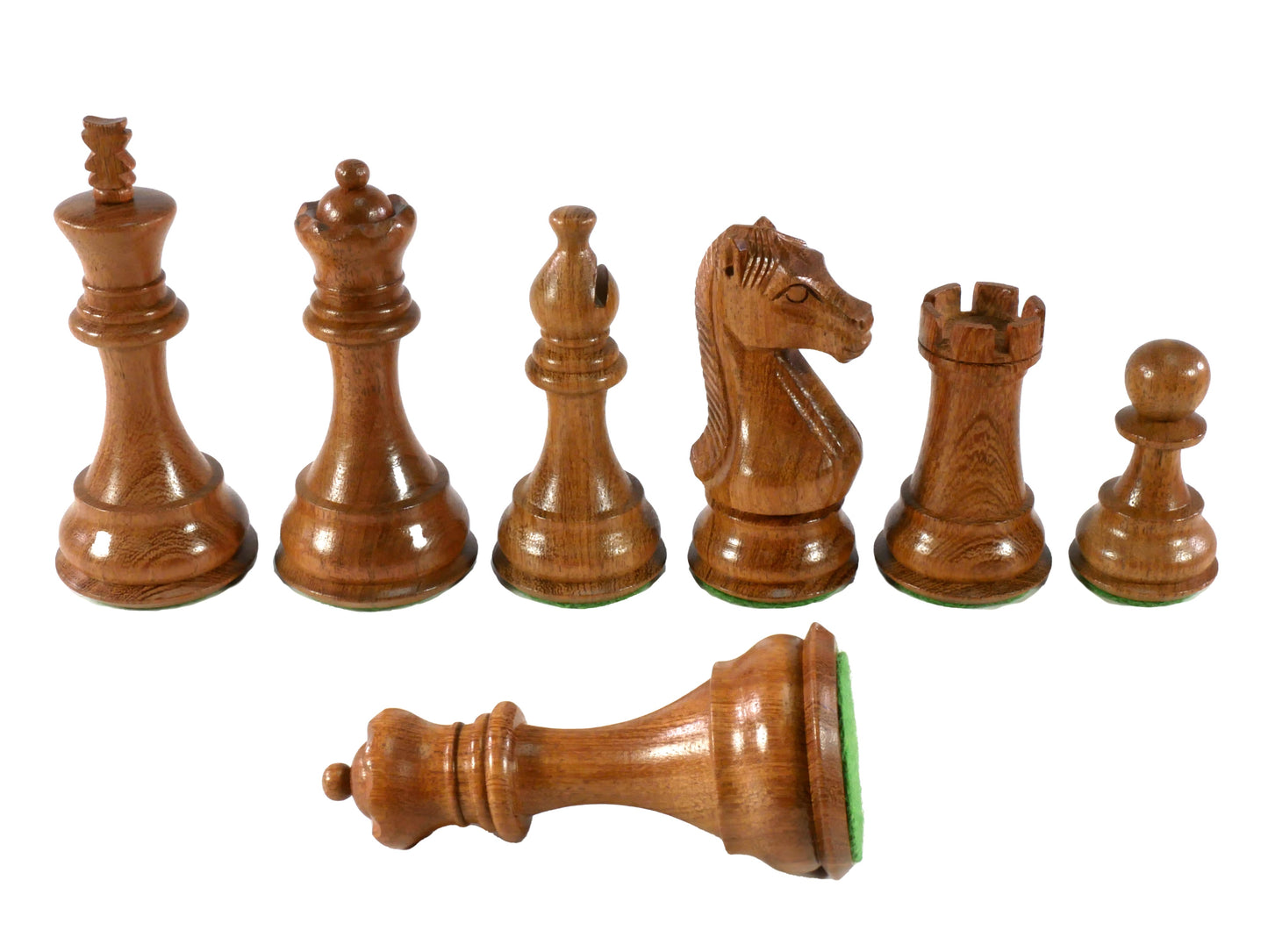 Chess Pieces: Acacia Wood & Boxwood Chess Pieces - 4” King