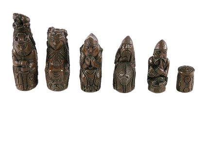 Chess Pieces: Marble & Resin Medieval Chessmen - 3.75"