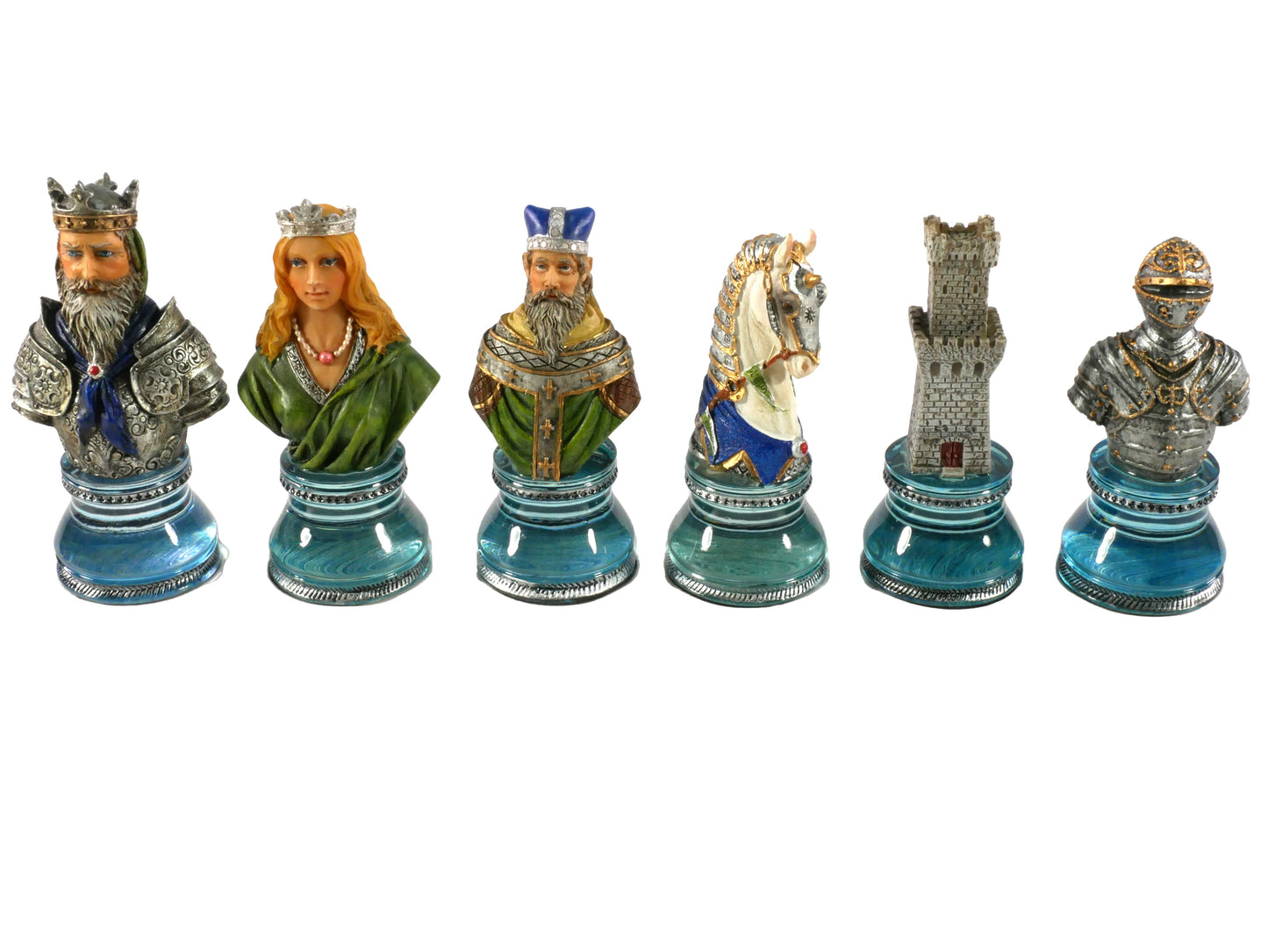 Chess Pieces: Acrylic Camelot Chessmen - 3.5" King