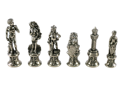 Chess Pieces: Florence Metal Chessmen - 3.25" King