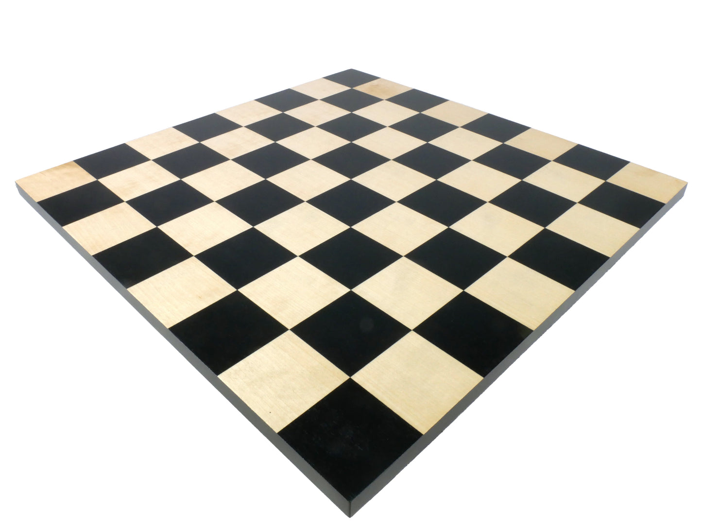 Chess Board: Black & Natural Maple - 15.5"