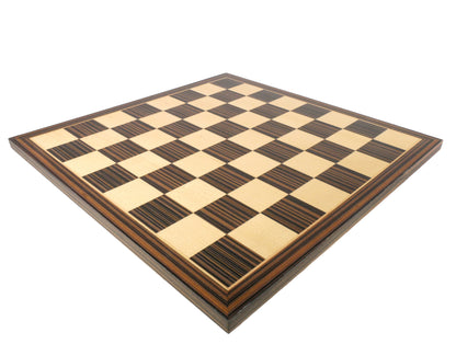 Chess Board: Ebony & Maple Veneer - 14"