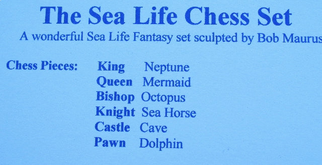 Chess Pieces: Ocean Life Chessmen - 3.75"