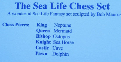 Chess Pieces: Ocean Life Chessmen - 3.75"